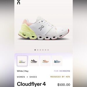 Gently worn CloudFlyer 4 running shoes